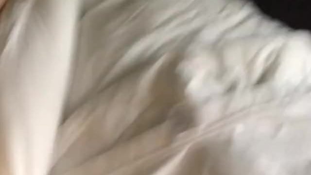 Quick clip of brunette teen taking black guy