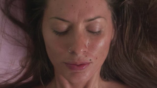 Making her sweat...