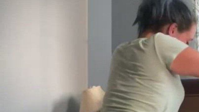 PAWG rides her man's black dick