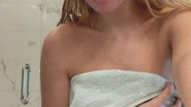 Now that I removed my towel, it's time for you to have these on your face