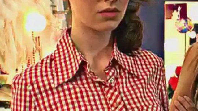 Alison Brie's Shirt Being Ripped Open Revealing Her Fantastic Heaving Cleavage, 