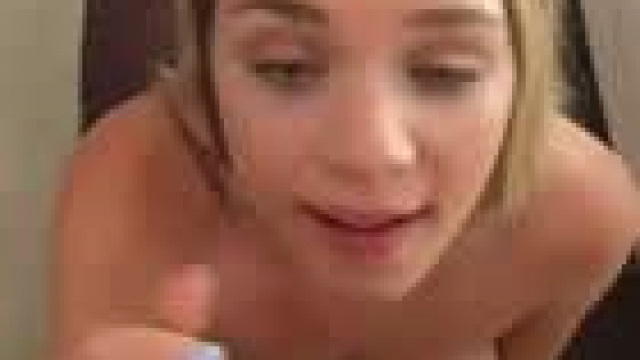 Busty Gabbie Carter_her first cum on face
