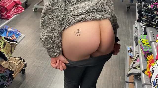 Flashing at Meijer someone got a nice surprise 