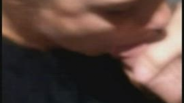 I am sucking a guy in the toilet of a hotel after het fucked me. He cums all ove