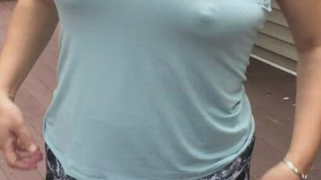 Just a 50yo mom flashing my tits, even though you can already see my nipples!