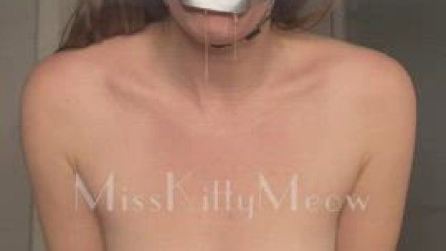 Improving with the 7inch dildo gag