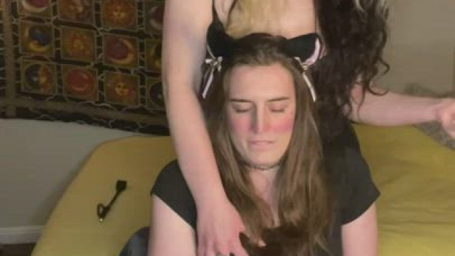 This whore can barely contain herself. She was supposed to get edged 10+ times, 