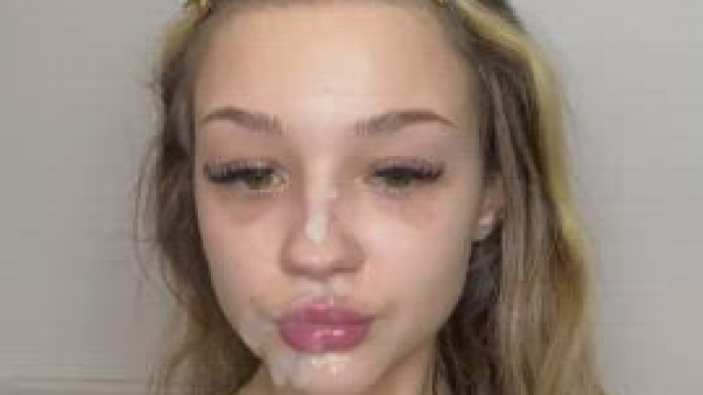 I feel pretty with a face full of cum