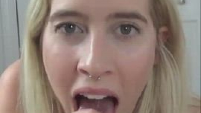 Cadence Lux Strokes Out a Hot Load Into Her Mouth