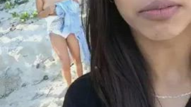 Topless friend