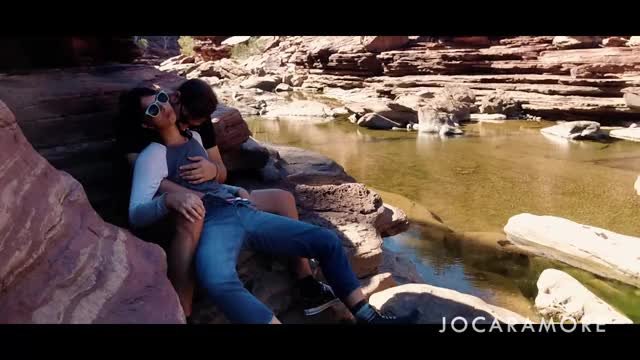 Getting rubbed while out on a hike