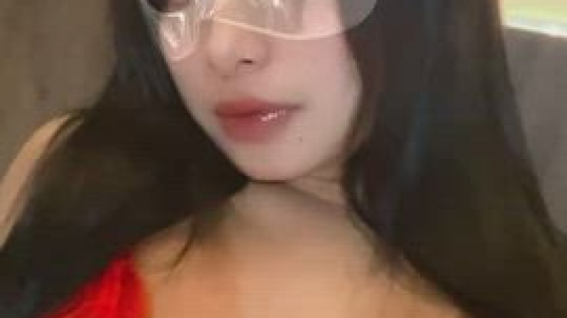 Which are you kissing first, my lips or my nips?