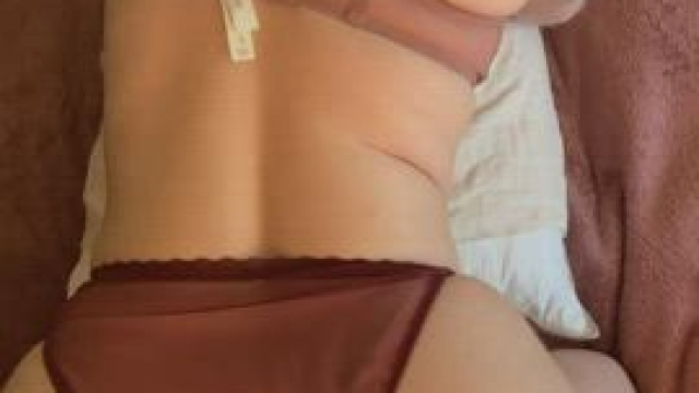 getting it through my crotchless panties