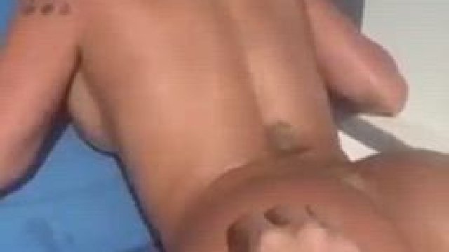 Ice on her Latina ass and pussy