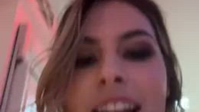 Chanel Camryn admires a big dick whilst on set