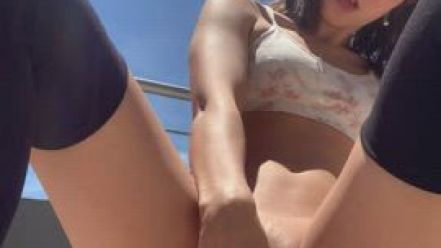 Cutie really enjoying the nice weather