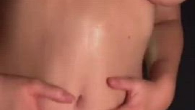 Oiling ass and pussy