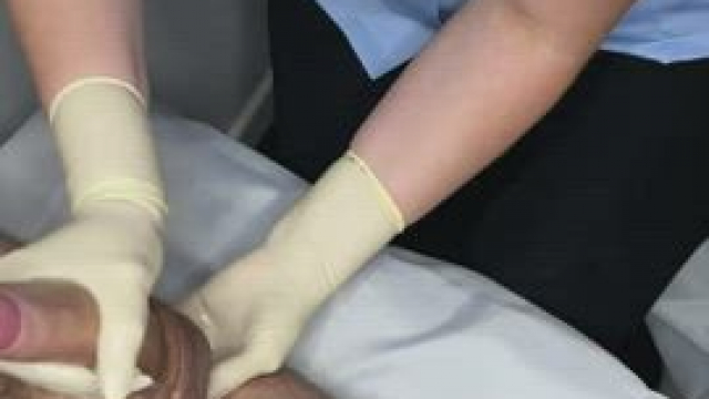 Finishing him off with a prostate massage