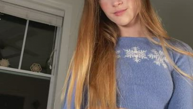 It’s sweater weather season! So I’m wearing a sweater, and nothing else ;)