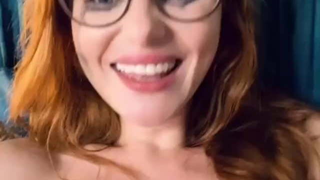 Lacy Lennon wearing glasses