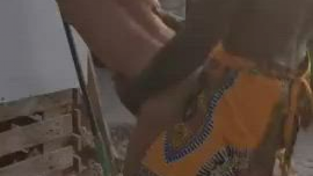 White girl taking a BBC at the beach