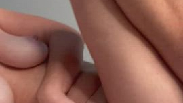 Pussy still pulsating after a creampie