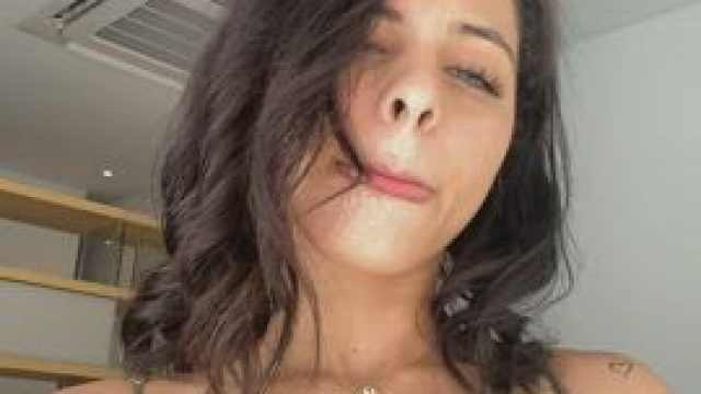 Let me massage your cock with my boobs