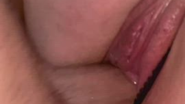 He gave me a huge creampie with my panties on!!