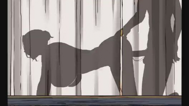 Mom Gets Pounded Doggy Style Behind Curtains