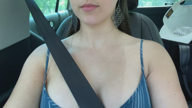 People Driving Past